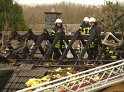Dachstuhlbrand Koeln Bocklemuend Untere Dorfstr P029